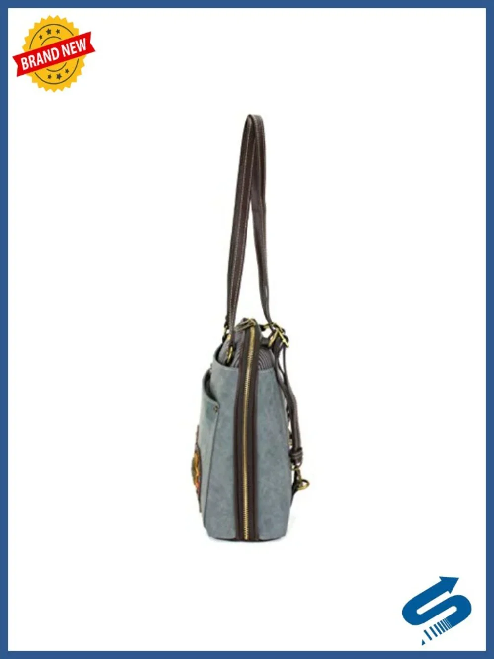 Convertible Backpack Purse with Adjustable Strap - Faux Leather Canvas
